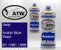 Preview: Jeep, Avatar Blue Pearl, B1 / NB1 / 888: 400ml Sprühdose + 400ml Klarlack - Set, von ATW Autoteile West.